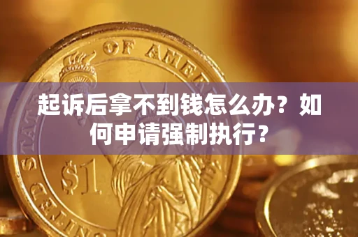 济南起诉后拿不到钱怎么办？如何申请强制执行？