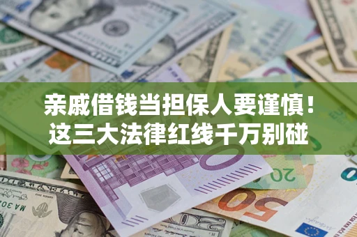 济南亲戚借钱当担保人要谨慎！这三大法律红线千万别碰
