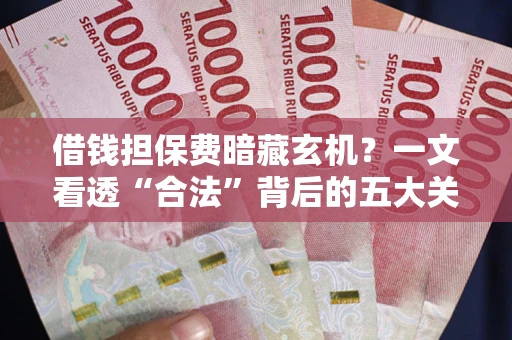 济南借钱担保费暗藏玄机？一文看透“合法”背后的五大关键陷阱