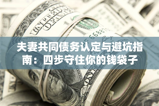 济南夫妻共同债务认定与避坑指南：四步守住你的钱袋子