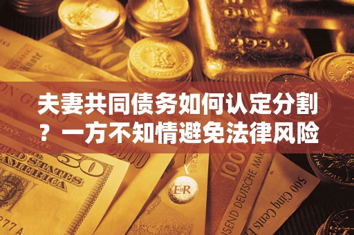 济南夫妻共同债务如何认定分割？一方不知情避免法律风险必看！